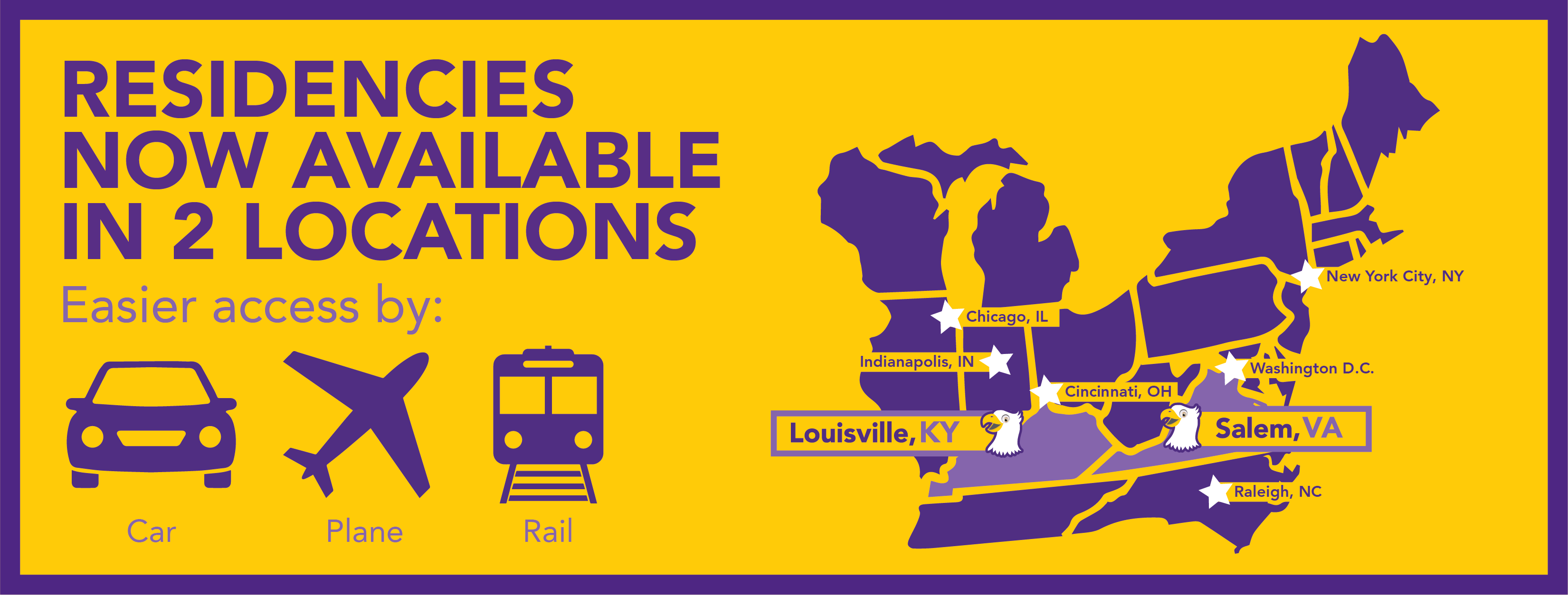 Two residency locations